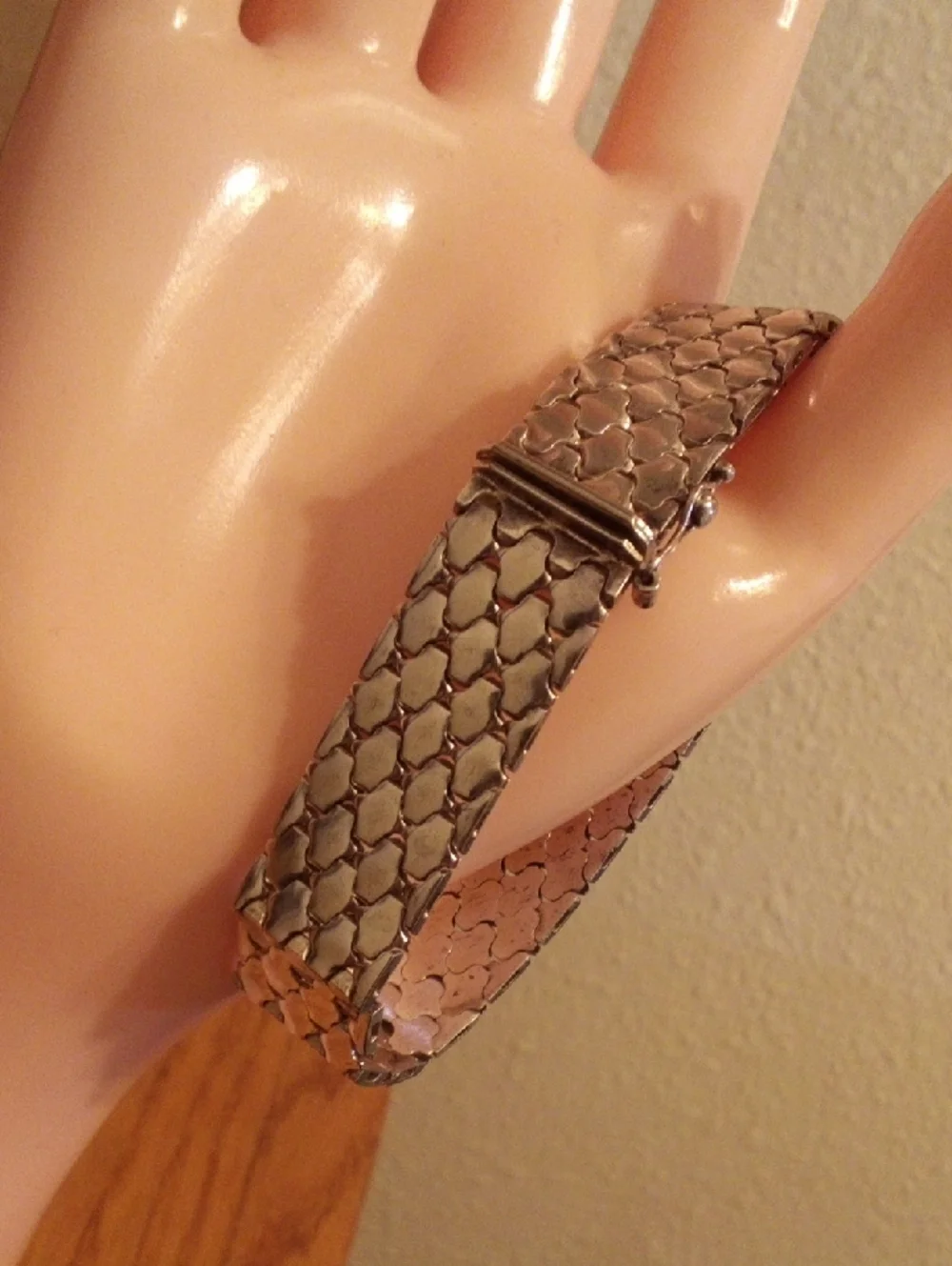 Silver-Tone Mesh Bracelet
